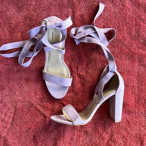 Vici Lilac Strap Heels, Size 10
